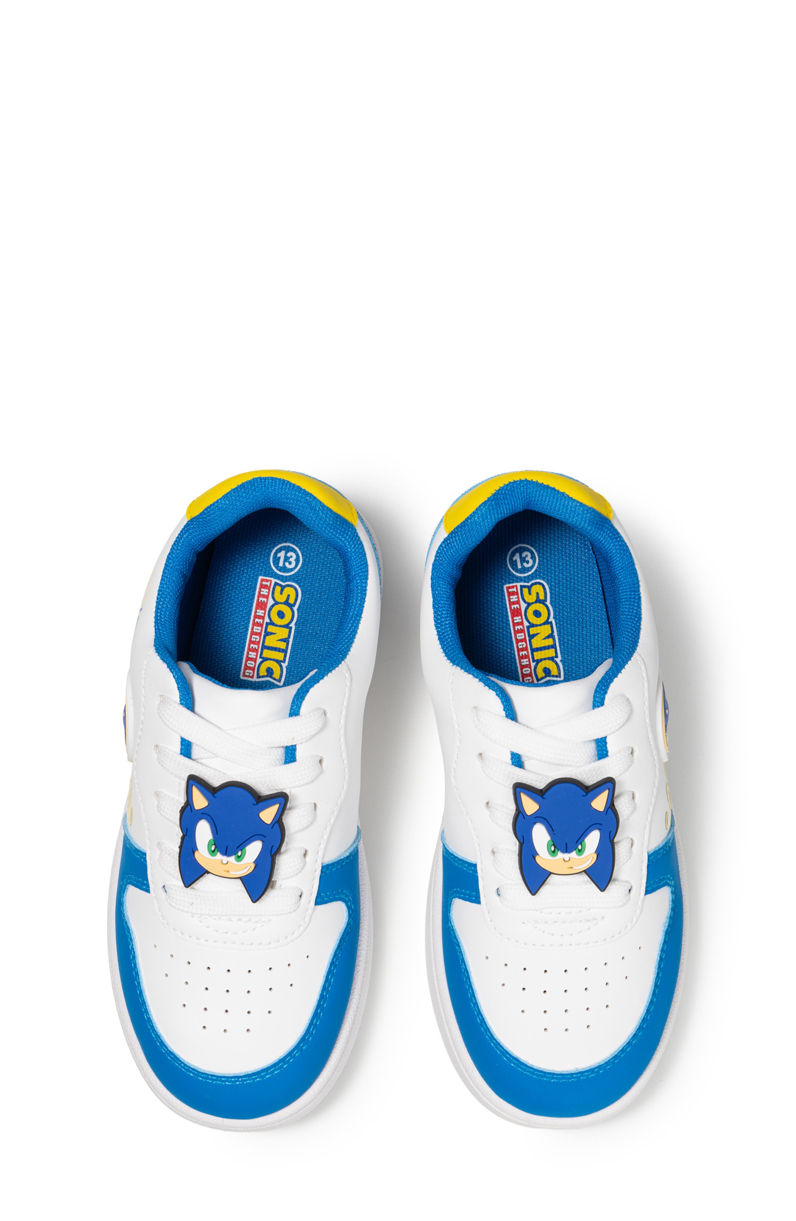 Kids' Sonic the Hedgehog Sneaker, Alternate, color, WHITE/ BLUE