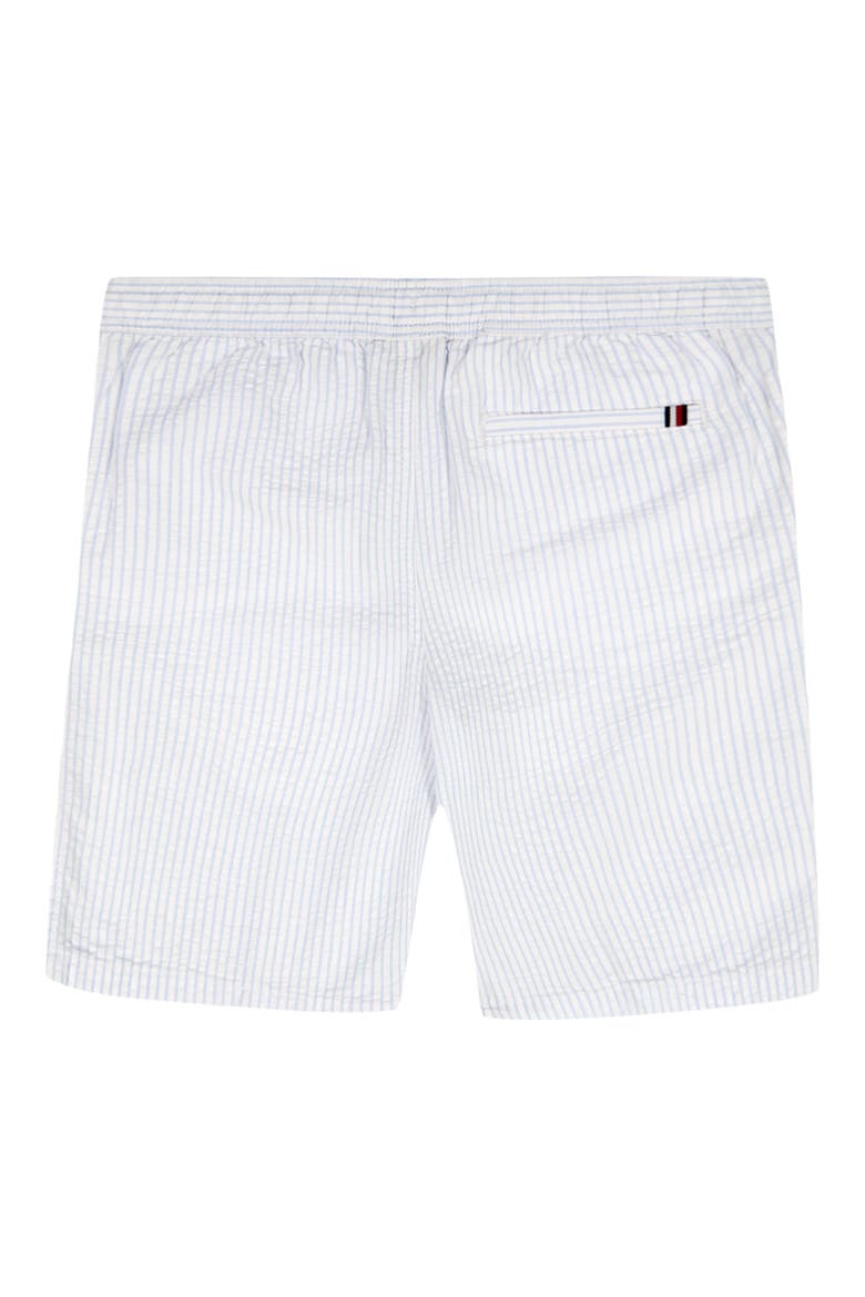 Kids' Stripe Seersucker Shorts, Alternate, color, WINDSURFER