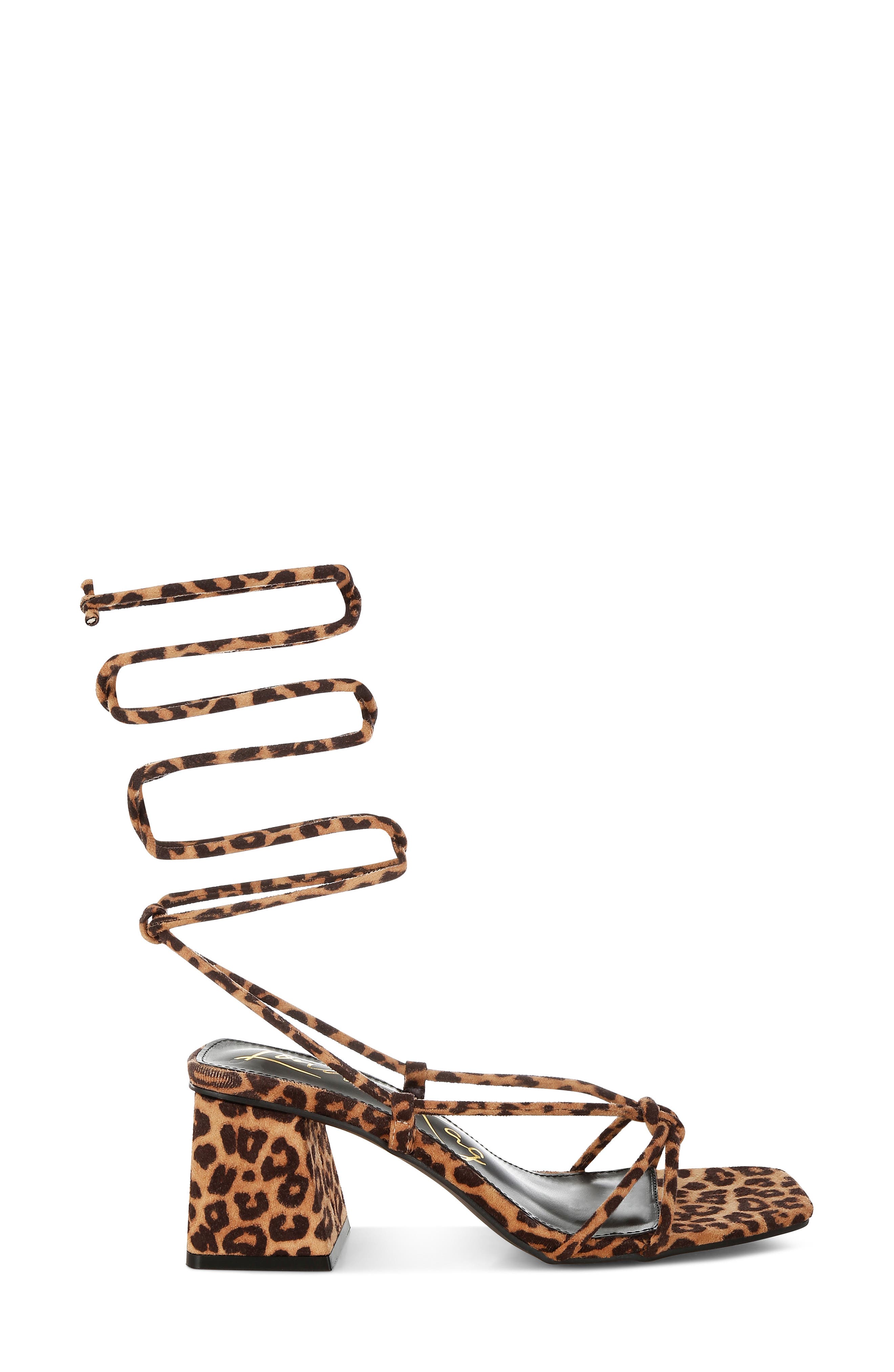 LONDON RAG Piani Ankle Tie Sandal, Alternate, color, Leopard