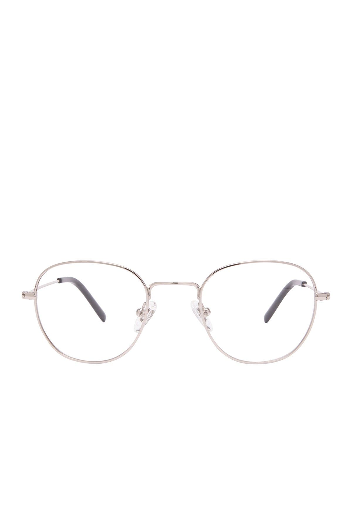 DIFF Sage 46mm Round Blue Light Blocking Glasses (Women) | Nordstromrack