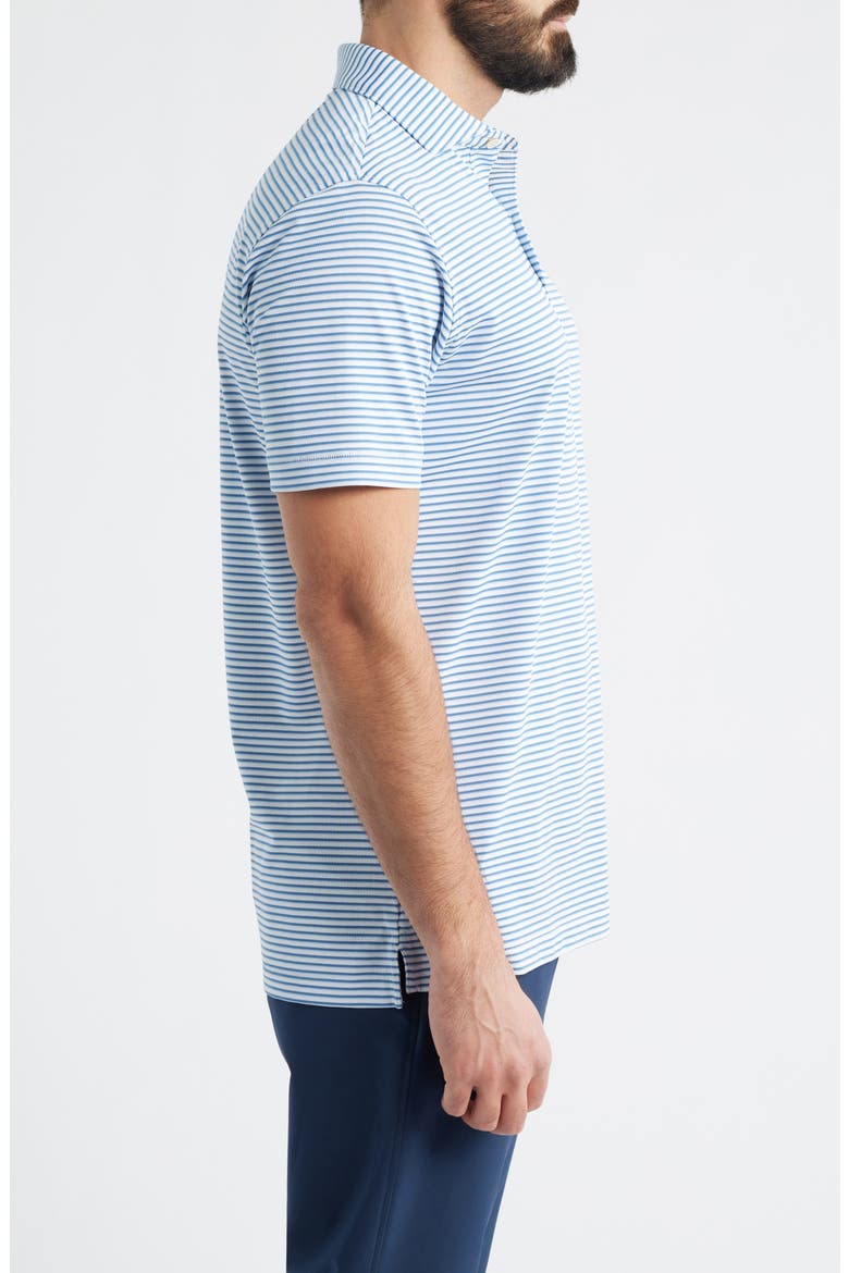 Tempo Performance Piqué Golf Polo, Alternate, color, WHITE / STORM