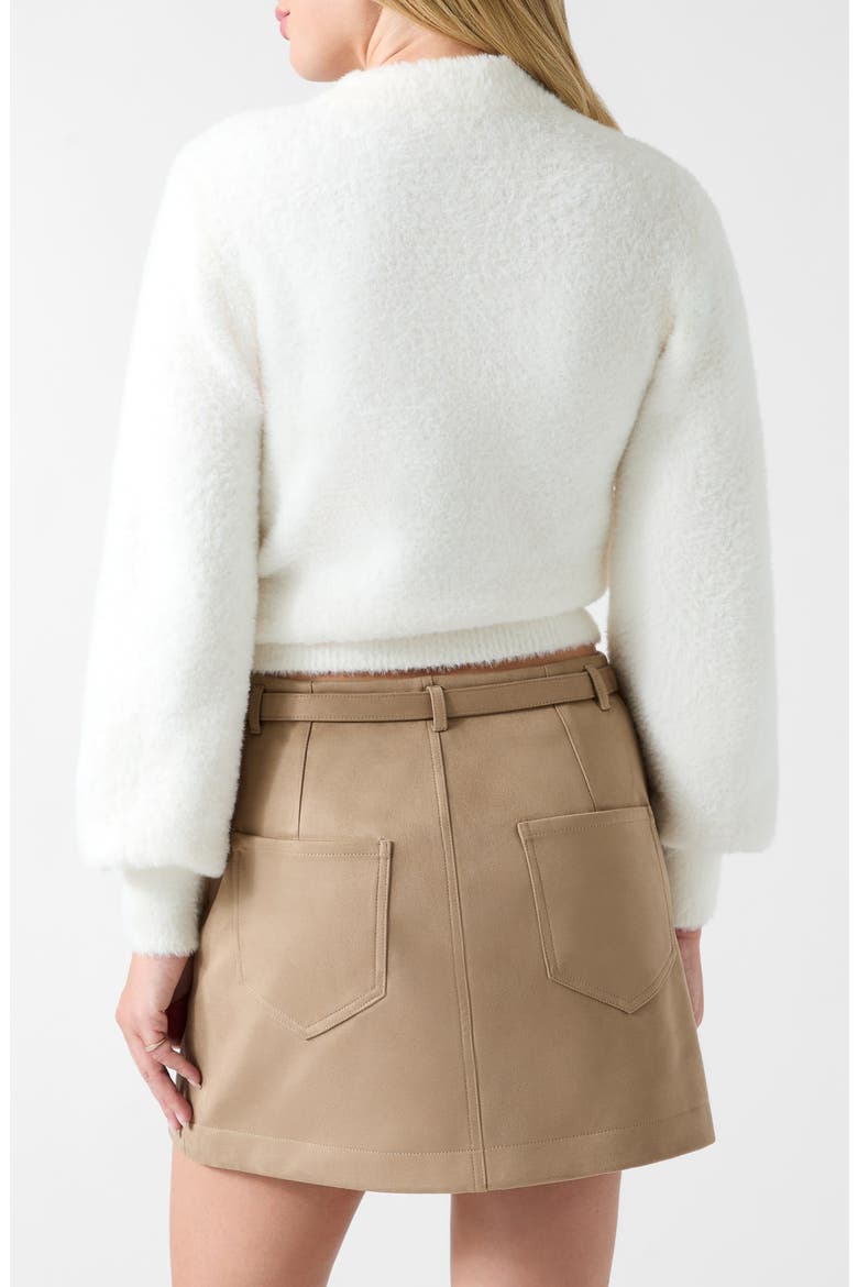 Choker V Neck Sweater, Alternate, color, OPEN WHITE