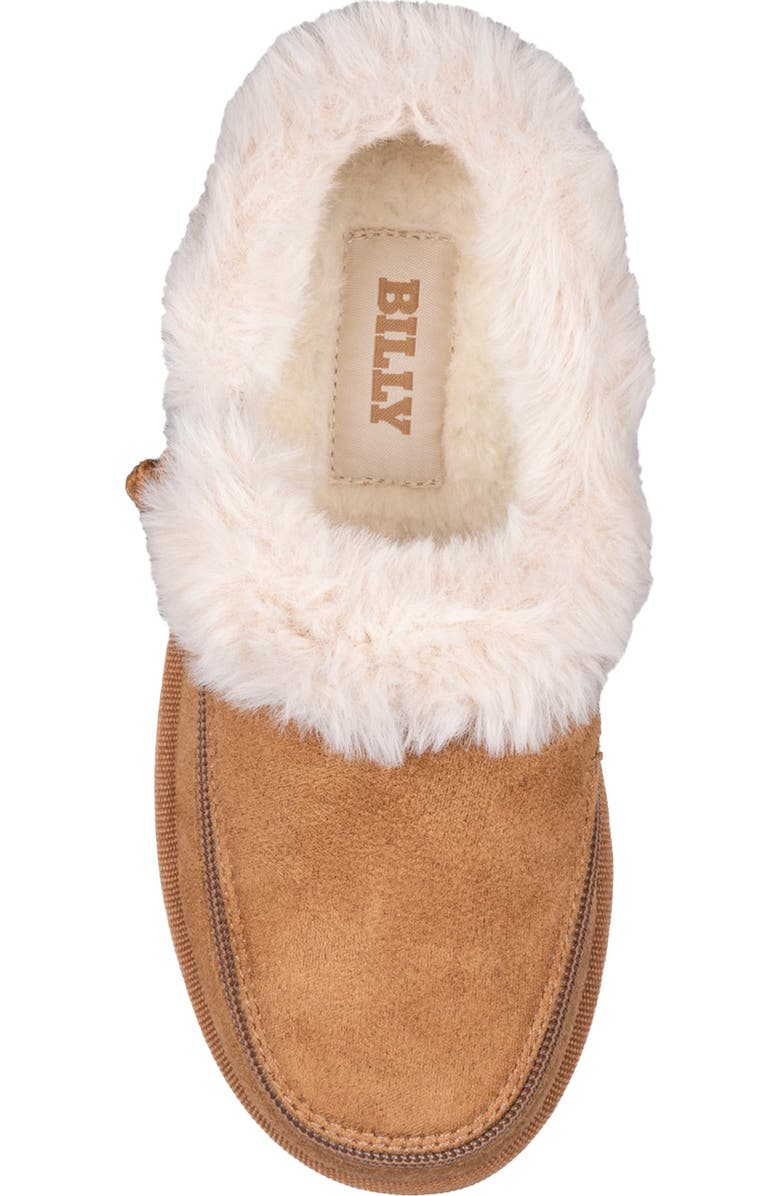 BILLY Footwear Kids' Faux Shearling Slipper, Alternate, color, Chestnut
