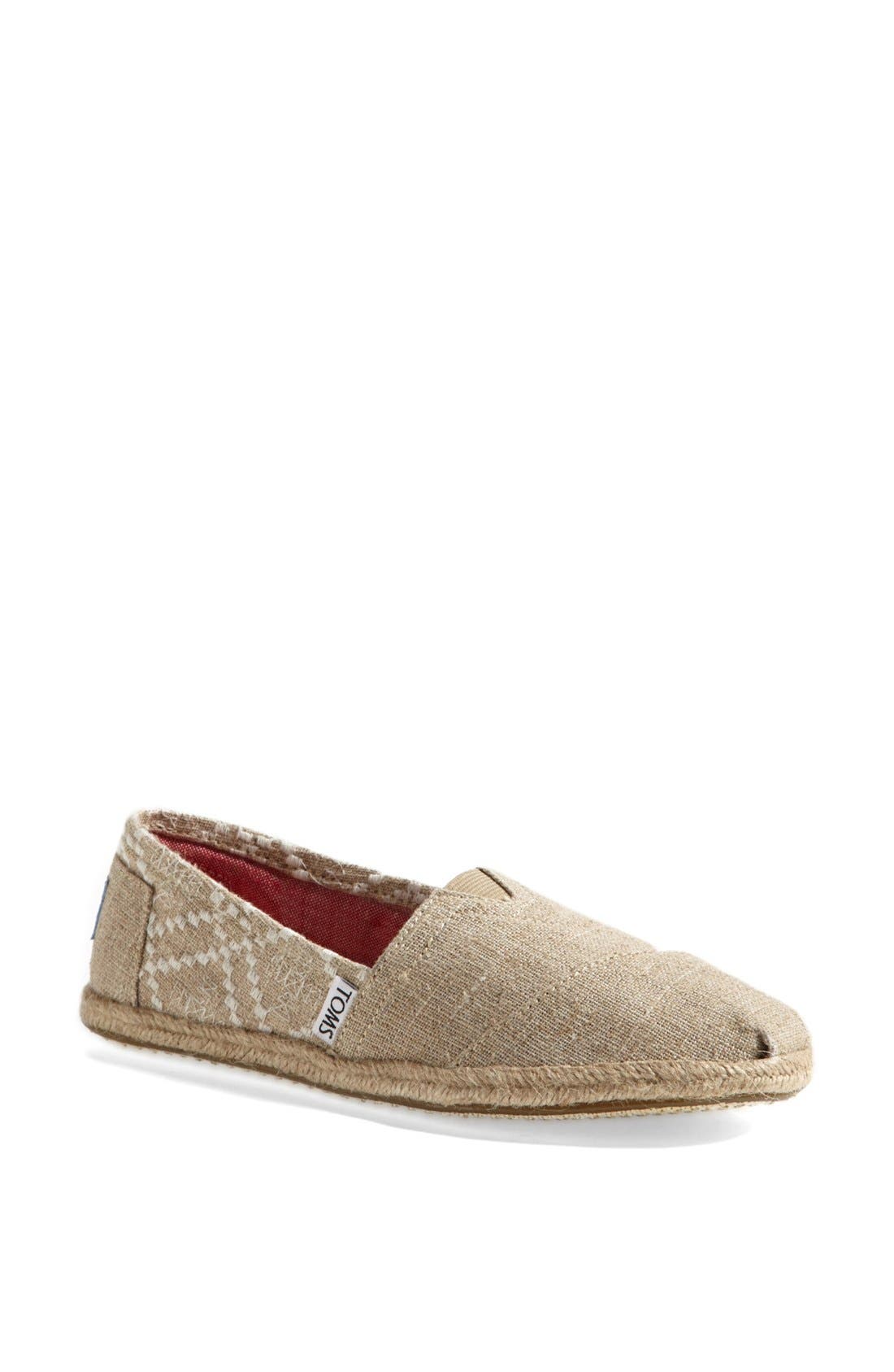 TOMS 'Classic' Embroidered Slip-On, Main, color, 