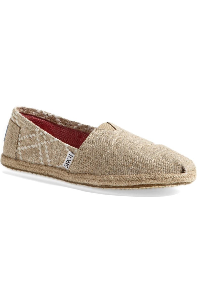 TOMS 'Classic' Embroidered Slip-On, Main, color,