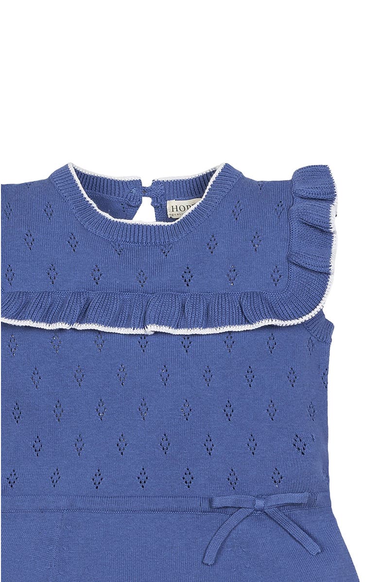 Hope & Henry Girls' Organic Ruffle Yoke Sweater Dress, Toddler, Alternate, color, 