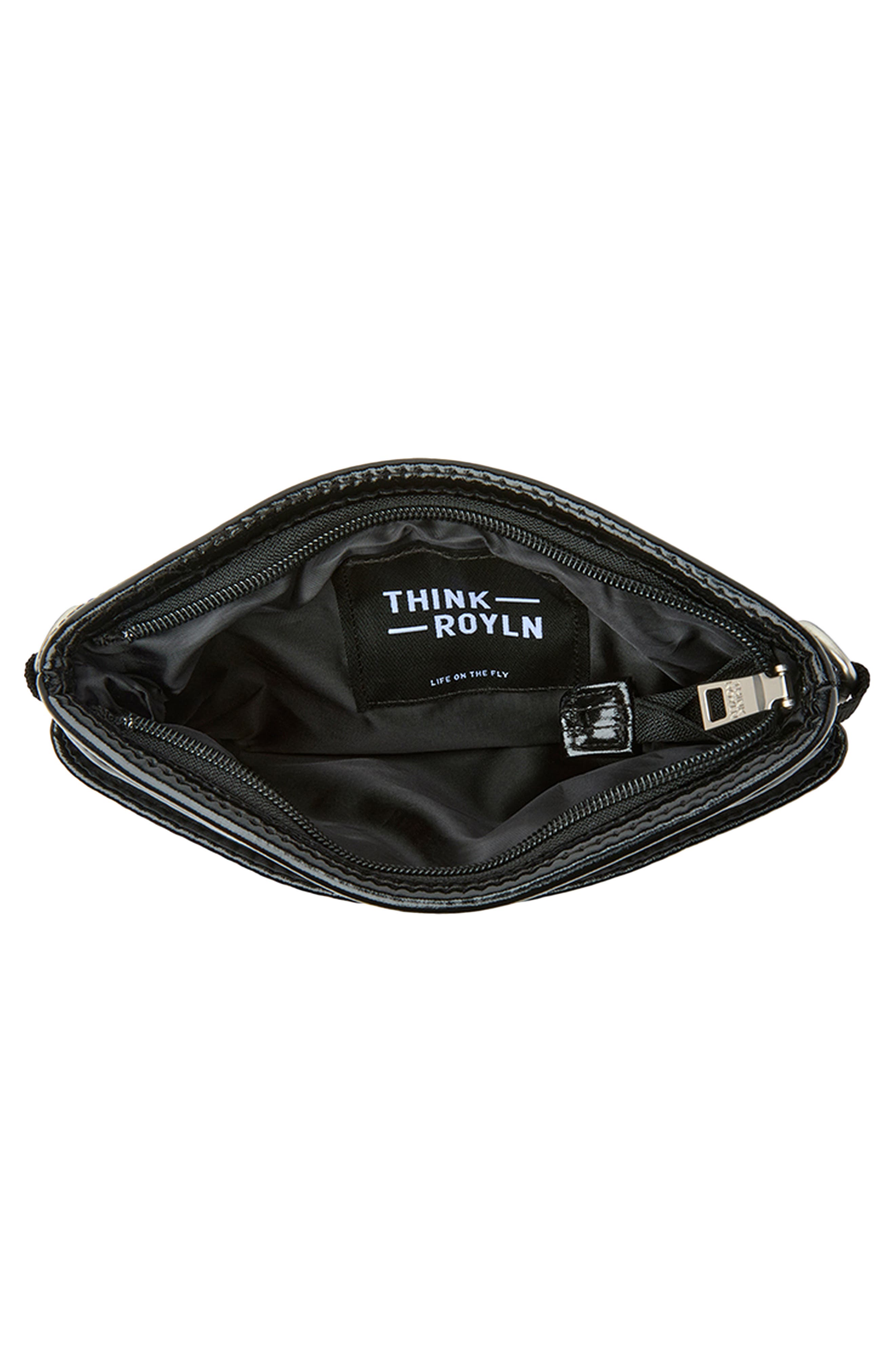 THINK ROYLN Bum Bag, Alternate, color, Black Patent