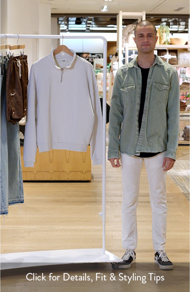 Oversize Core Quarter Zip Sweatshirt, sales video thumbnail