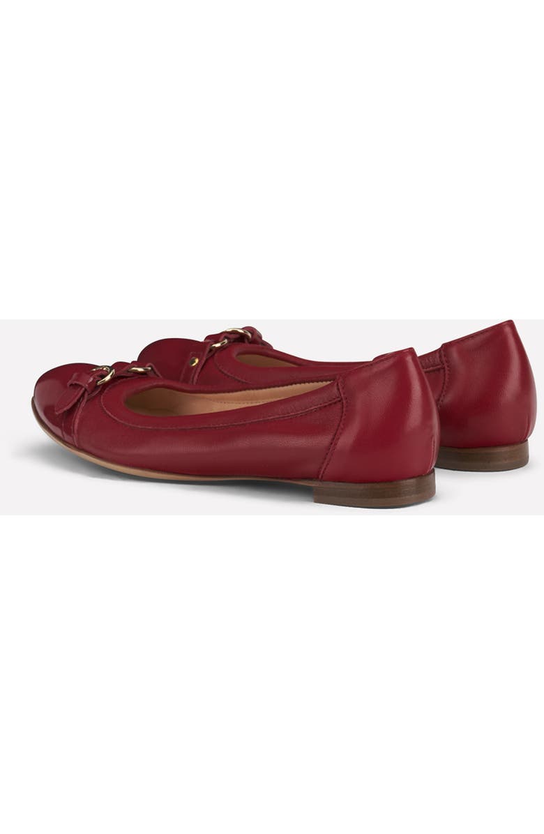 AGL Monika Cap Toe Ballet Flat, Alternate, color, Tomato