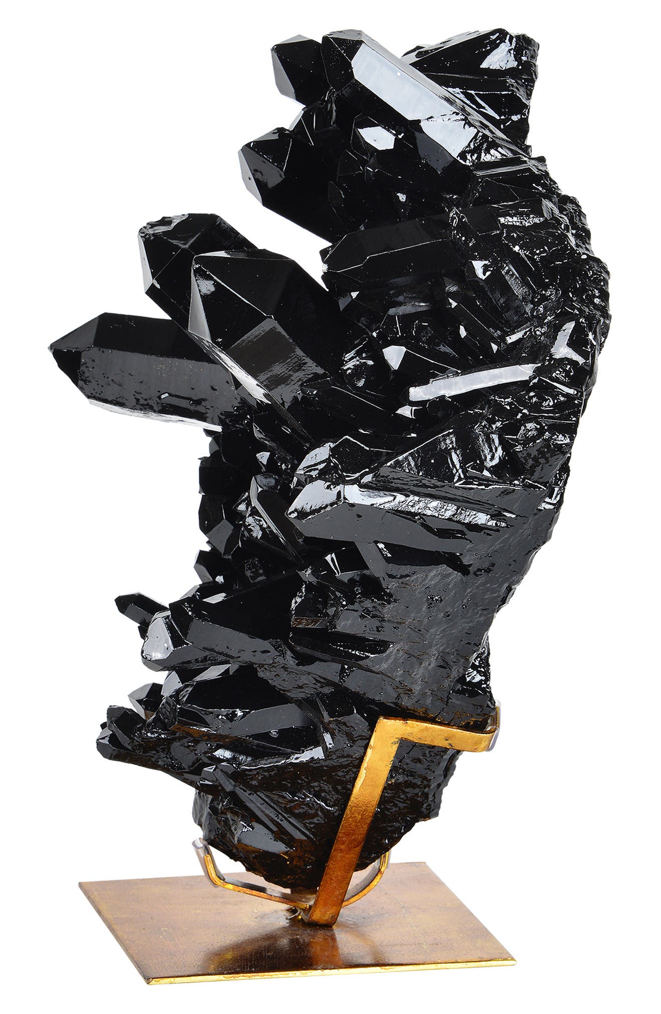 Renwil Dinova Marble & Wood Tray in Black 