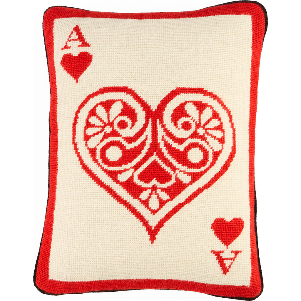 Jonathan Adler Ace Needlepoint Pillow In Multi