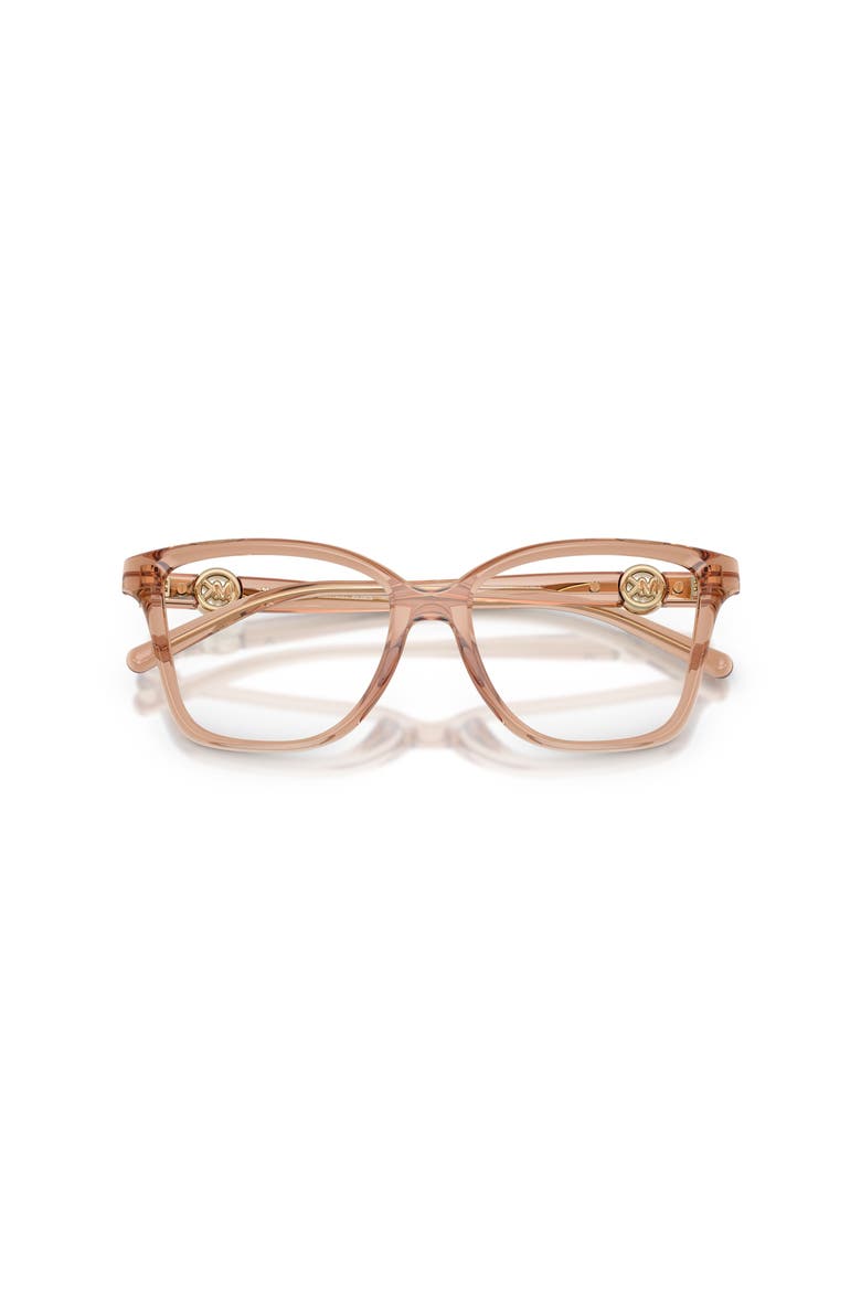 54mm Square optical glasses, Alternate, color, Brown