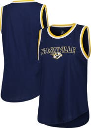 G-III 4HER BY CARL BANKS Women's G-III 4Her by Carl Banks Navy Nashville Predators Strategy Tank Top