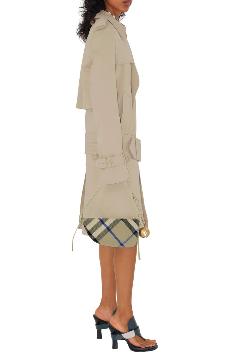Burberry Mini Shield Check Jacquard Sling Bag, Alternate, color,