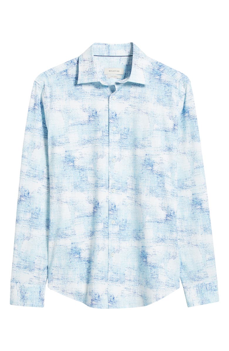 Bugatchi James OoohCotton<sup>®</sup> Print Button-Up Shirt, Main, color,