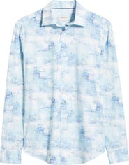 Bugatchi James OoohCotton® Print Button-Up Shirt