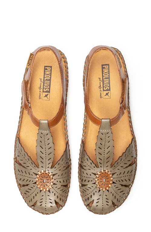 Pikolinos Vallarta T-strap Sandal In Sage