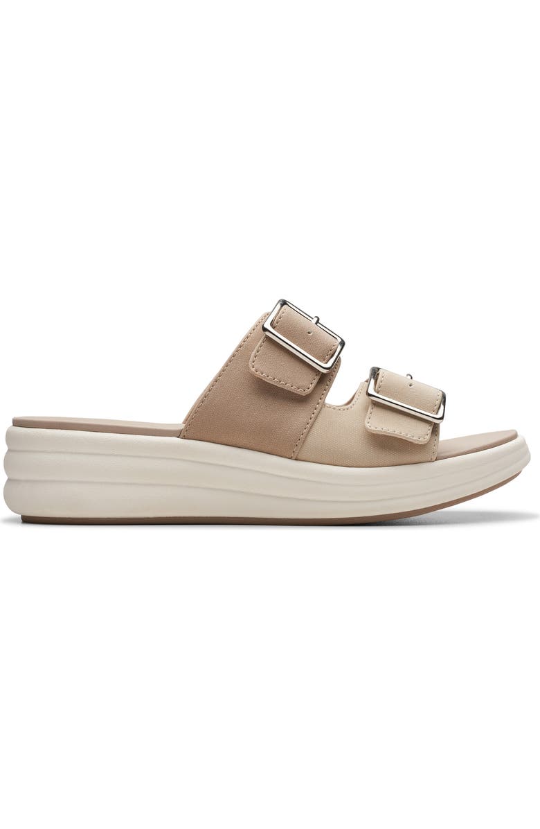 Clarks<sup>®</sup> Drift Buckle Slide Sandal, Alternate, color,
