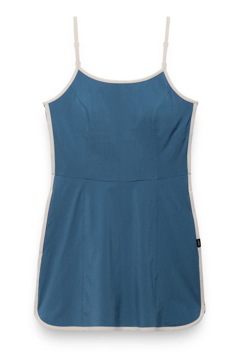 Railay Scallop Minidress, Alternate, color, BLUFF BLUE