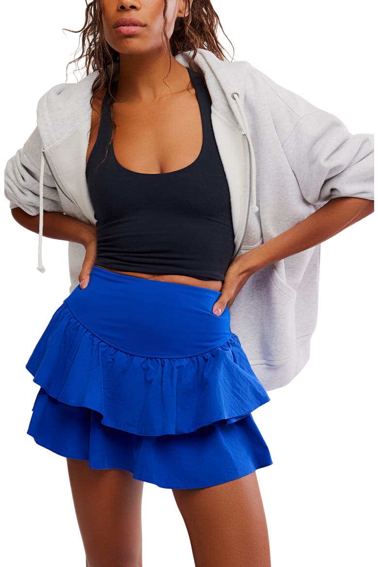 FP Movement Field Day Layered Ruffle Skort, Alternate, color, ELECTRIC SHOCK
