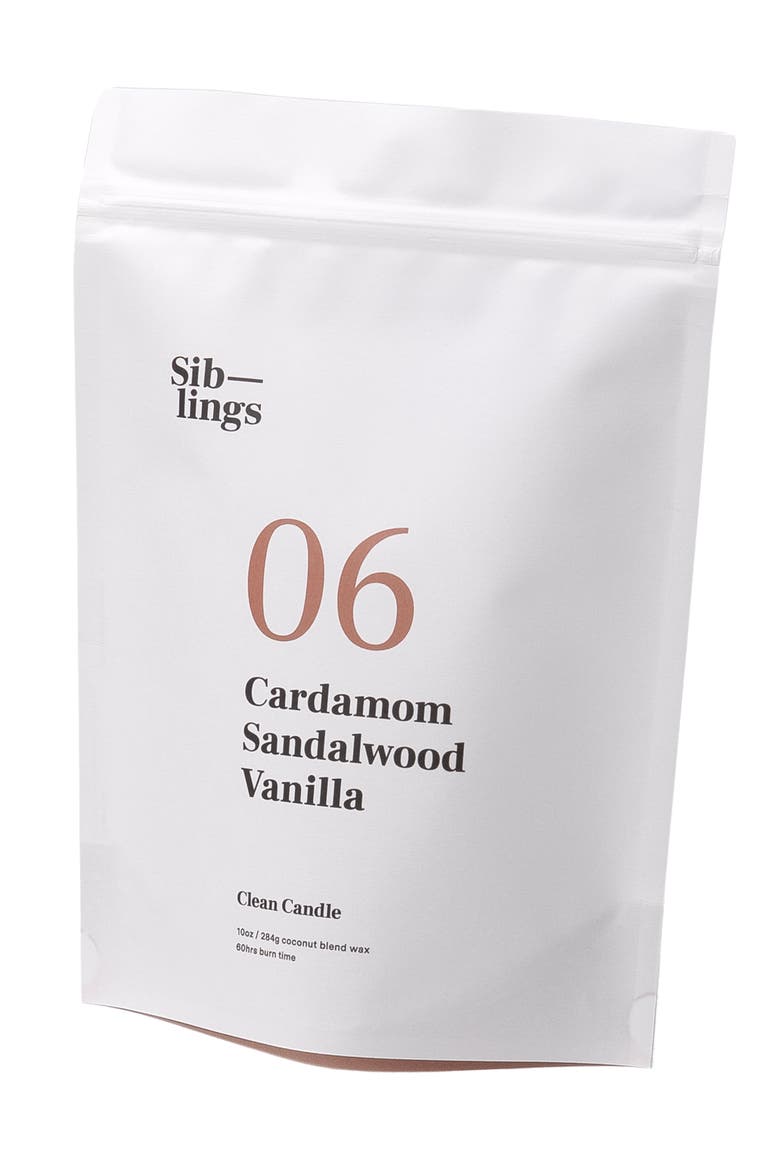 No. 06 Sandalwood Refillable Candle, Main, color, CARDAMOM/ SANDALWOOD/ VANILLA