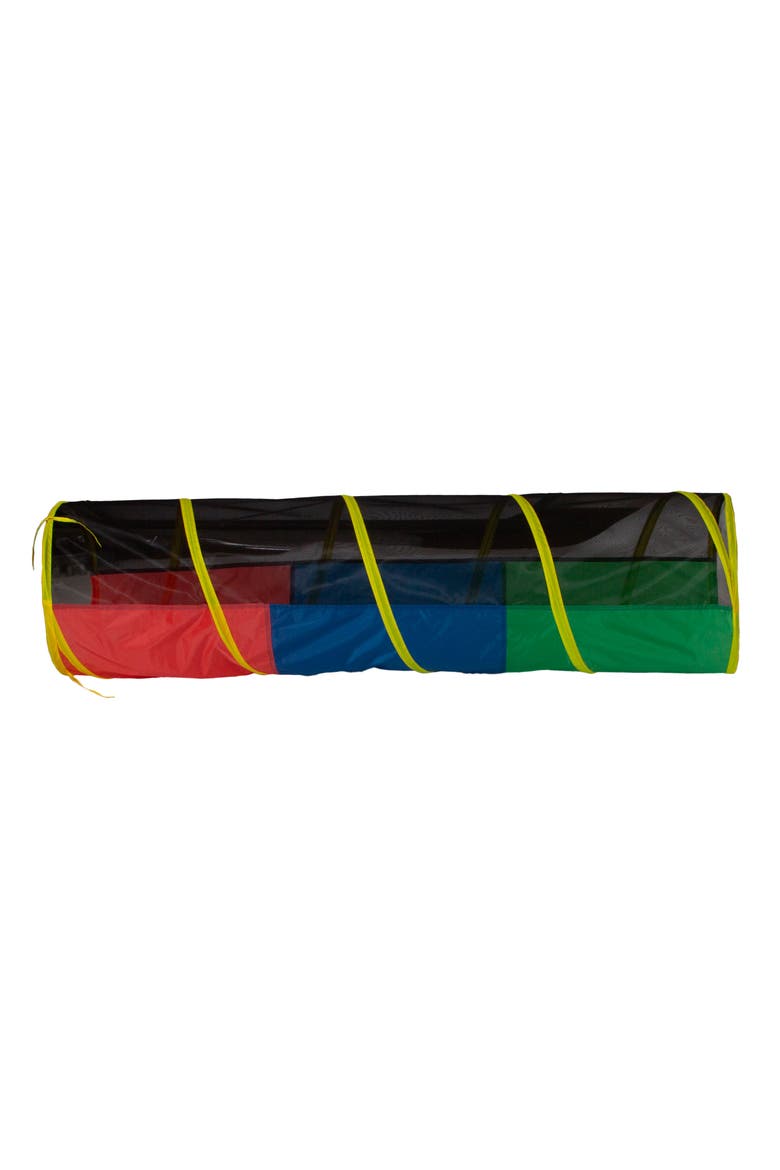 Half Mesh Play Tunnel, Alternate, color, MULTI