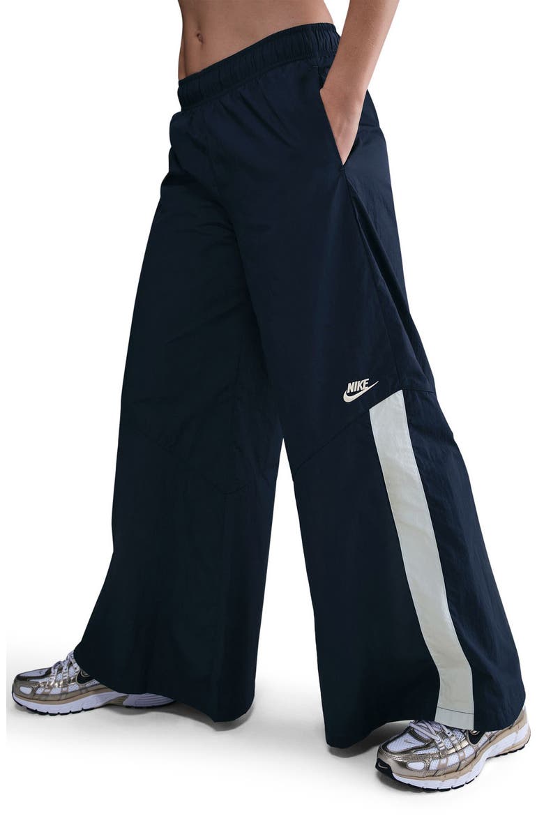 Sportswear Wide Leg Pants, Alternate, color, MIDNIGHT NAVY/ SAIL