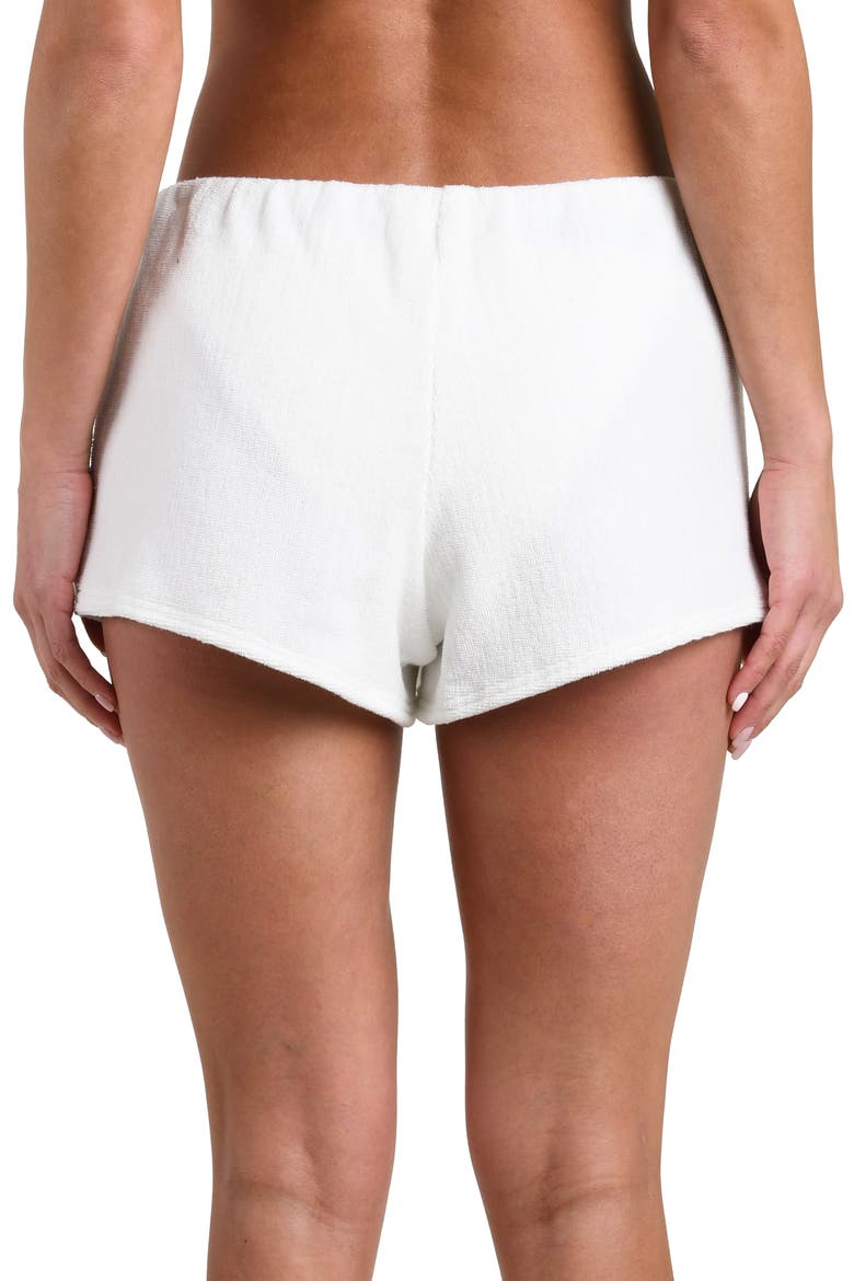 Fine Line Amiya Cotton Cover-Up Shorts, Alternate, color, WHITE
