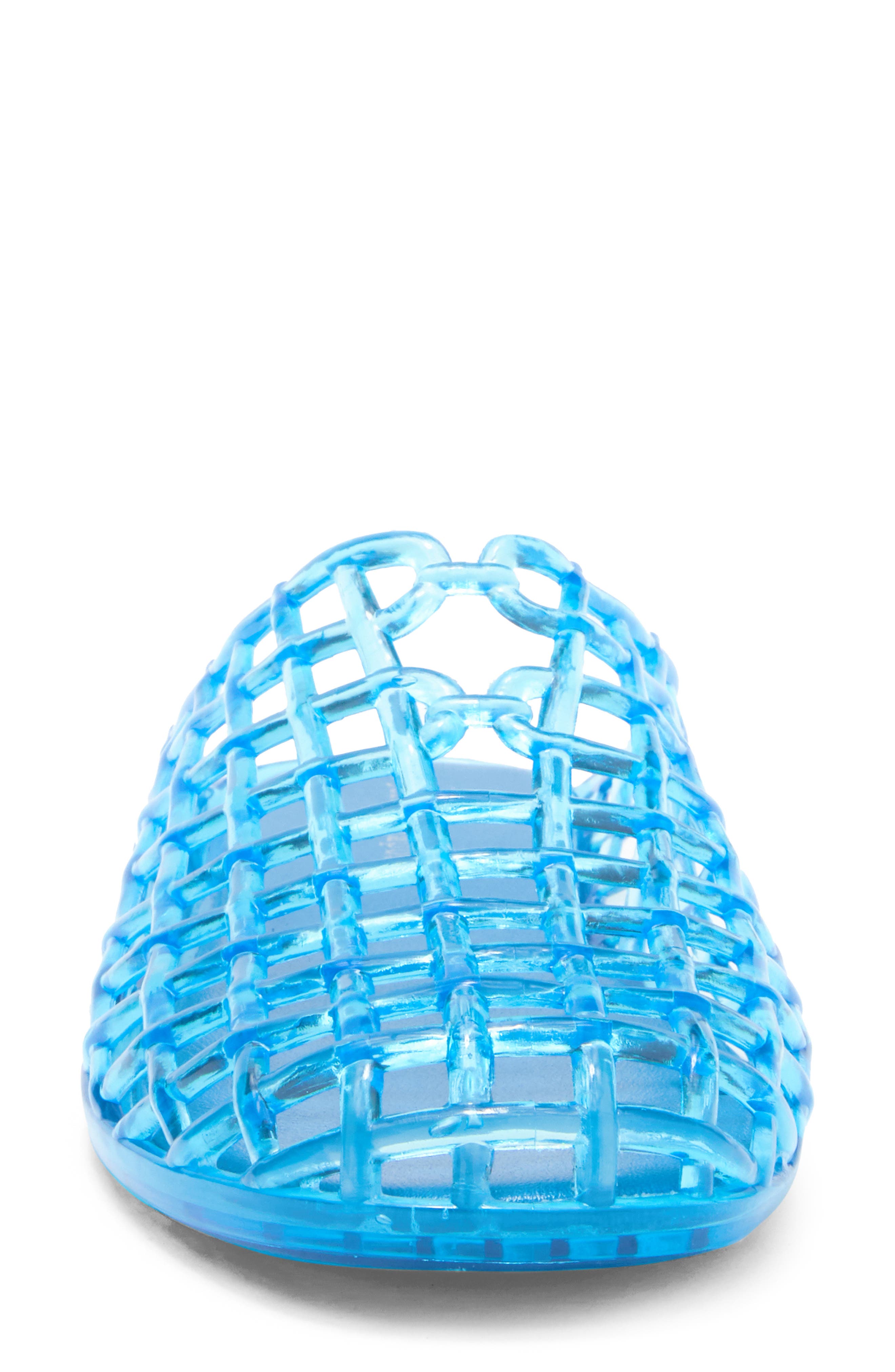 Jeffrey Campbell Sea Glass Jelly Mule, Alternate, color, Blue