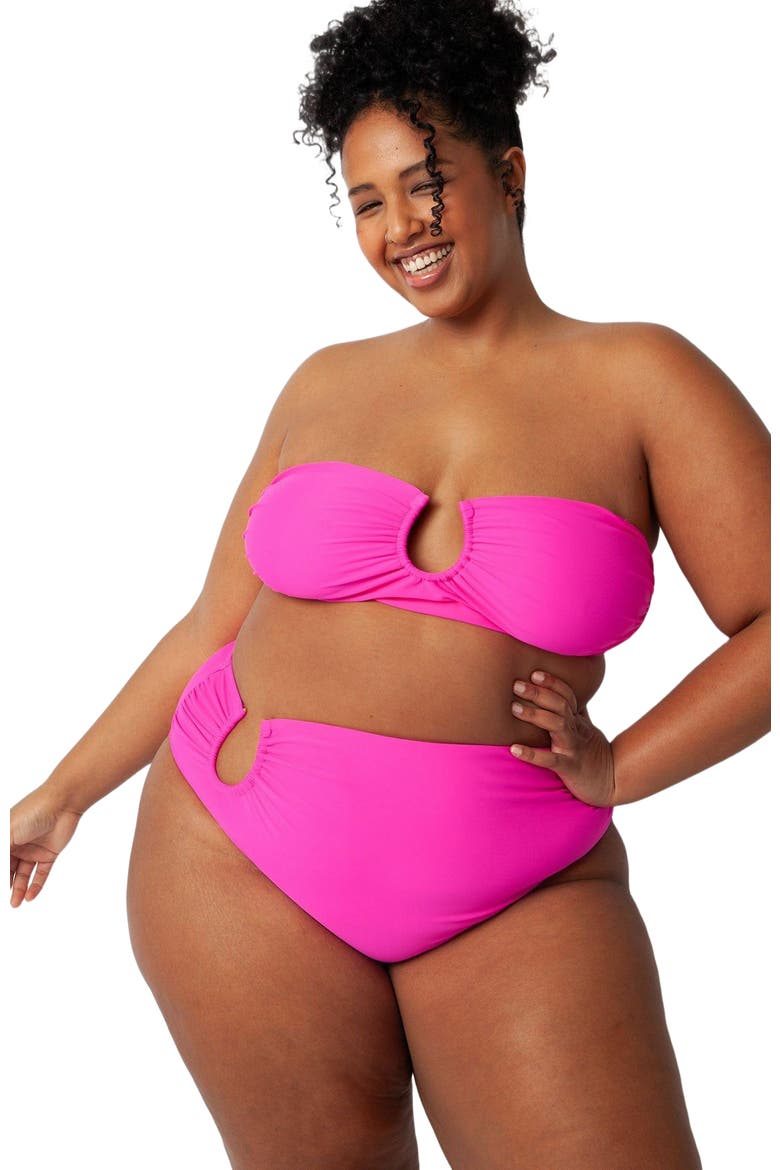 Sofia Bikini Swimsuit Top, Alternate, color, Hibiscus