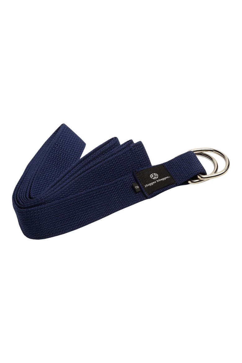 8 ft. D-Ring Cotton Yoga Strap, Main, color, Navy