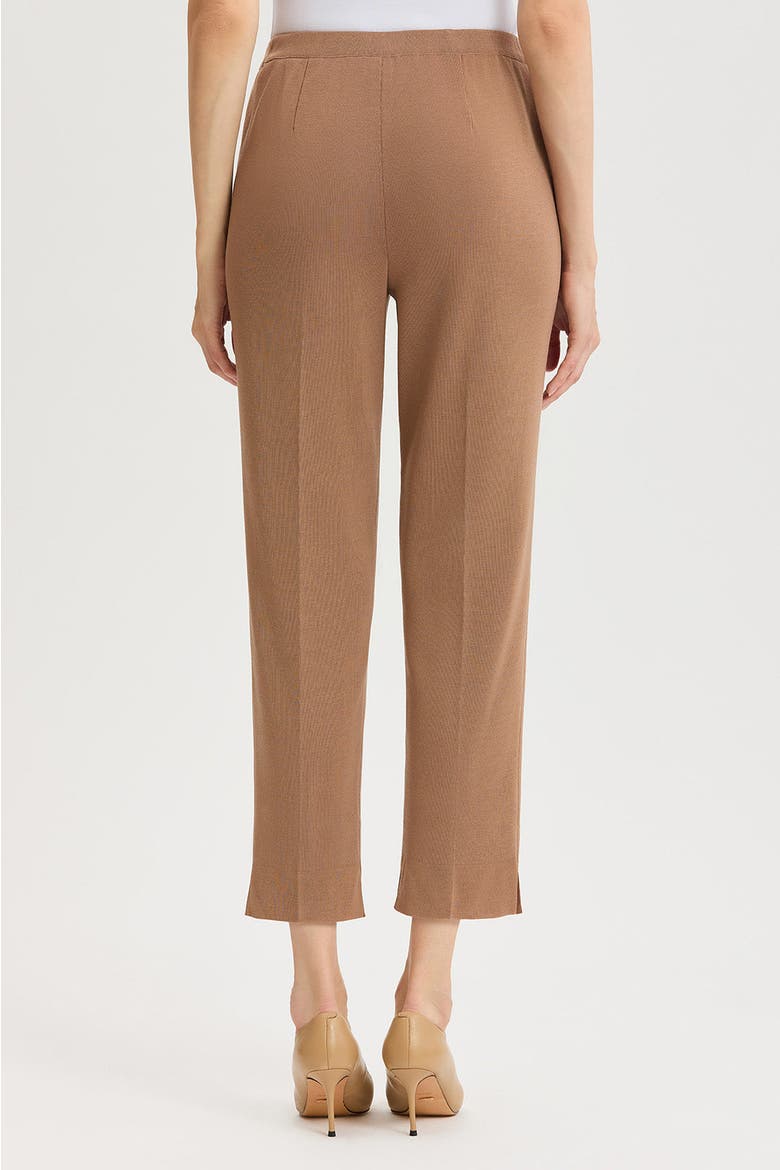 Knit Straight Leg Ankle Pants, Alternate, color, Warm Taupe