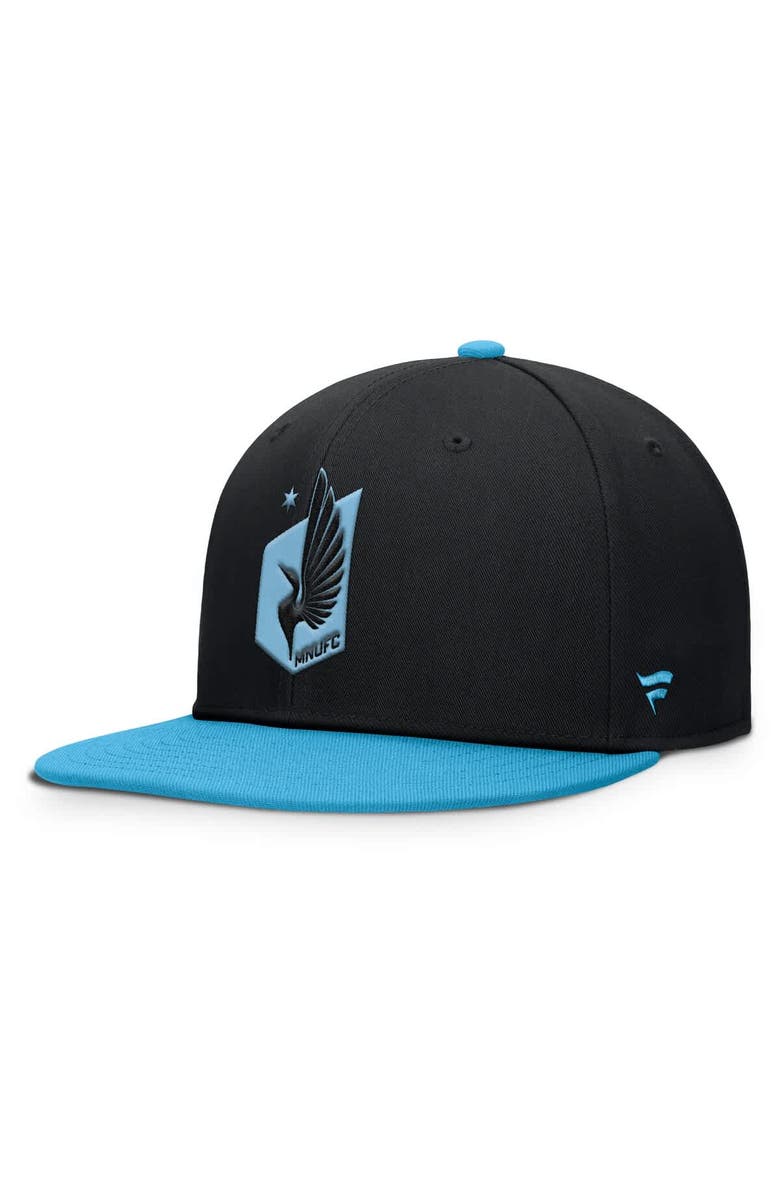 FANATICS Men's Fanatics Black Minnesota United FC Sitter Snapback Hat, Alternate, color, 