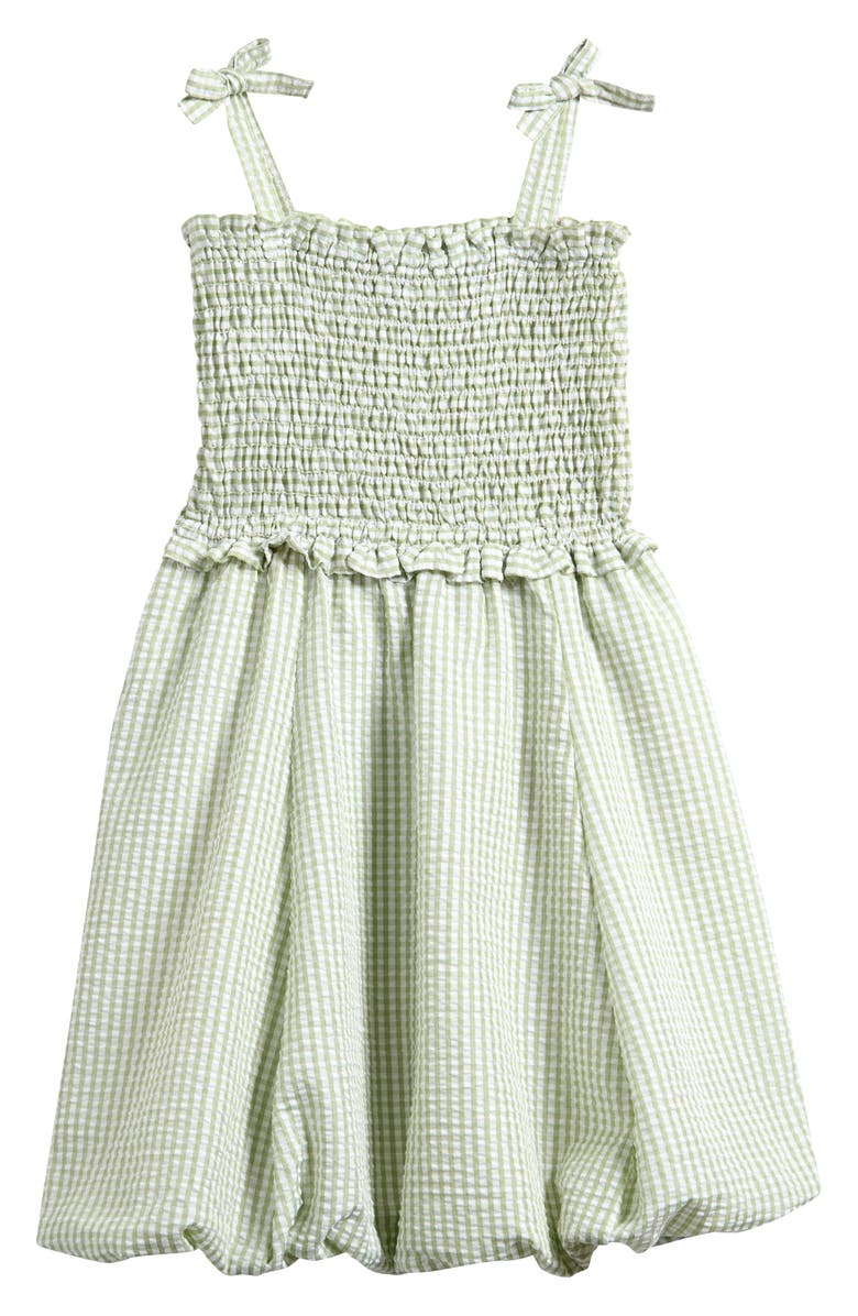 Ava & Yelly Kids' Bubble Hem Seersucker Sundress, Main, color, 