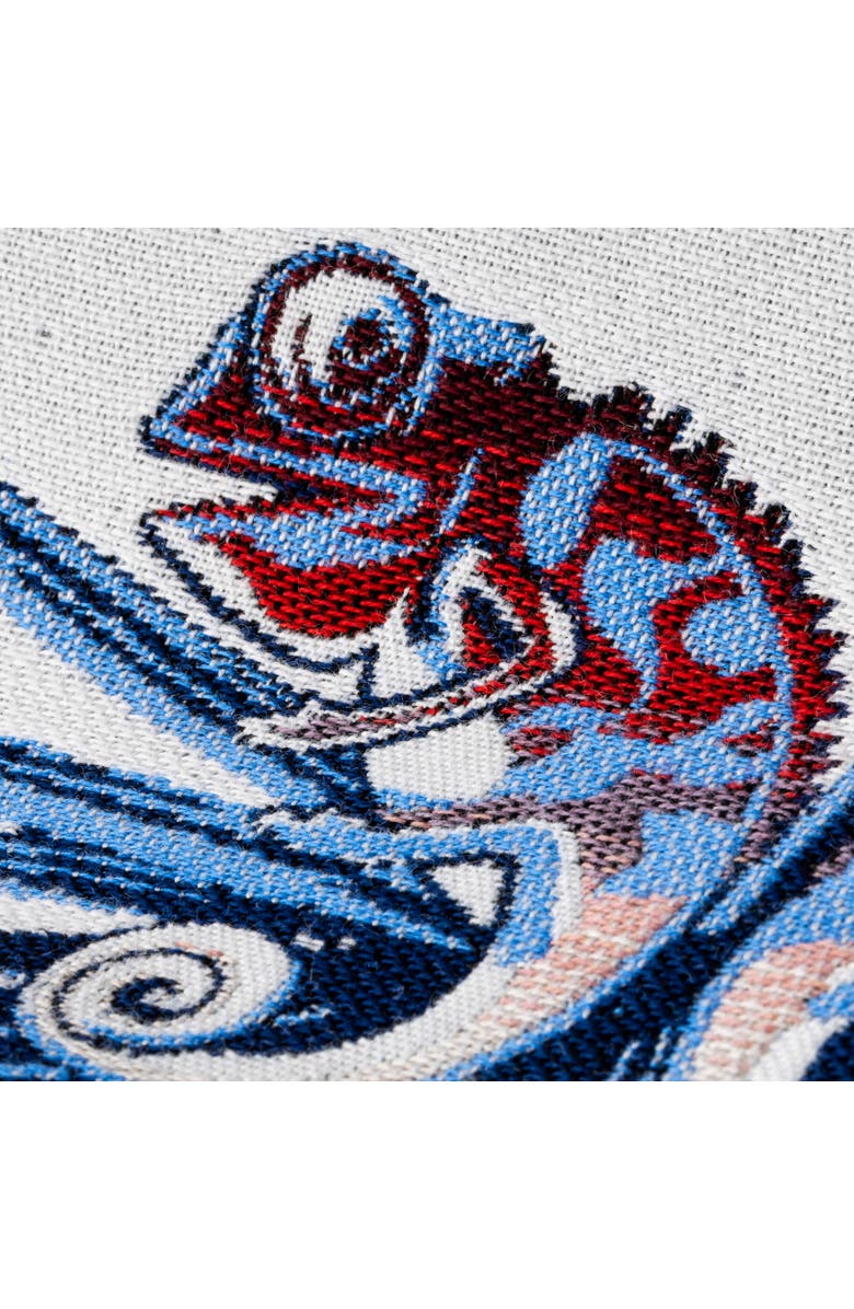 Elaine Smith Chameleon Jacquard Indoor & Outdoor Woven Accent Pillow, Alternate, color, Capri