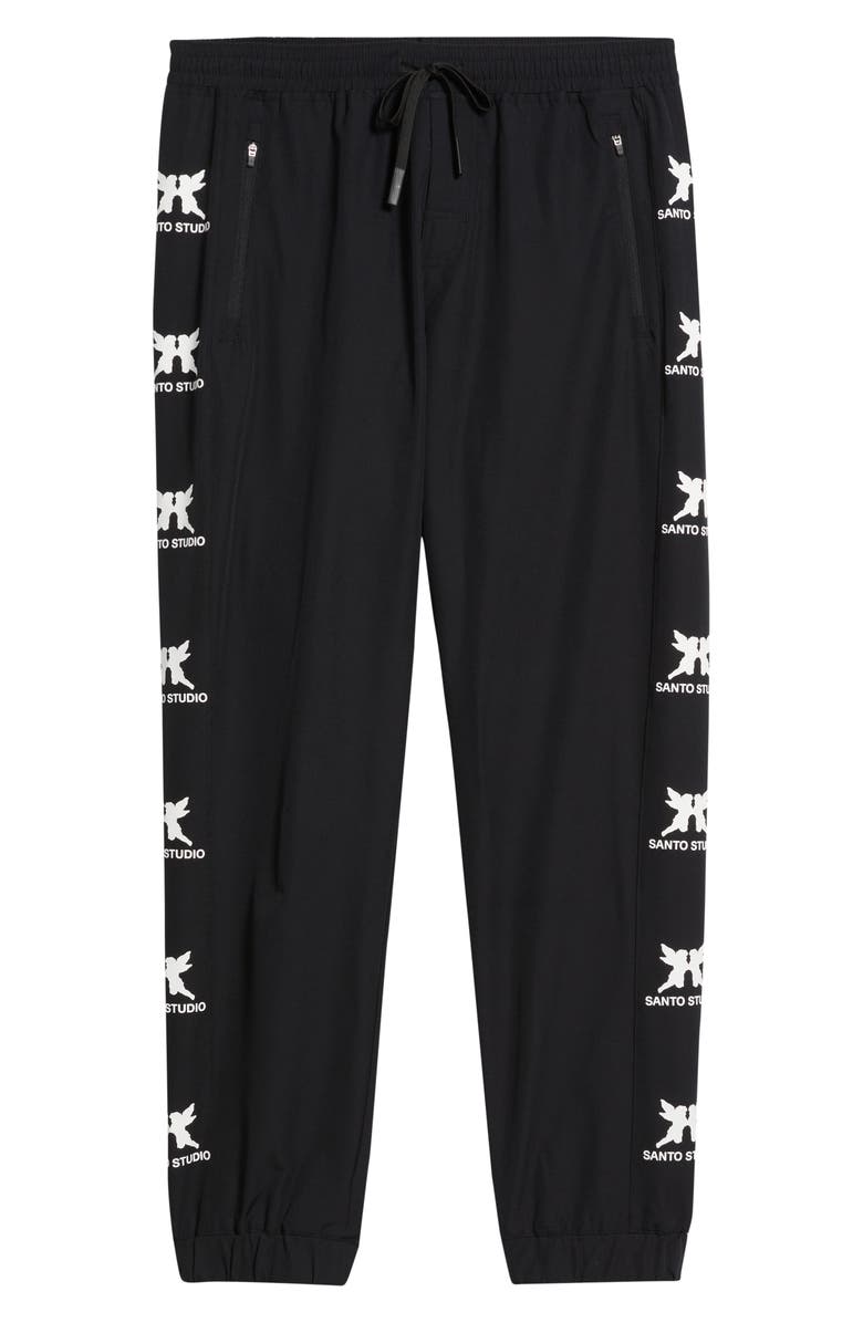 SANTO STUDIO Tempo Faith Over Fear Tech Pants, Alternate, color, Black