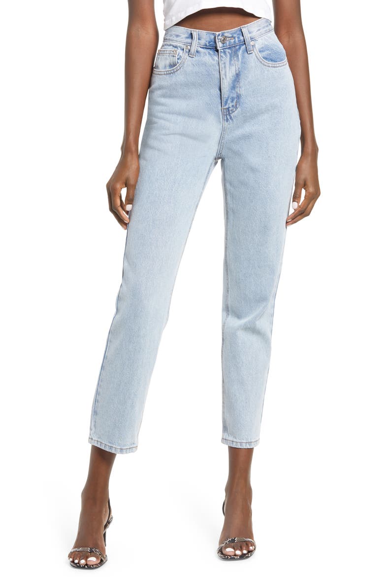 Ripped Slim Boyfriend Jeans, Main, color, DENIM