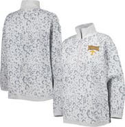 GAMEDAY COUTURE Women's Gameday Couture Heather Gray Tennessee Volunteers Leopard Quarter-Zip Sweatshirt