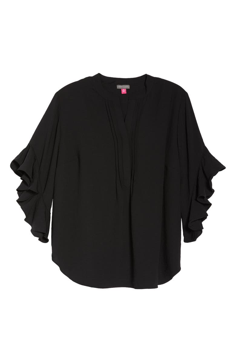 Vince Camuto Ruffle Sleeve Popover Top, Alternate, color, 