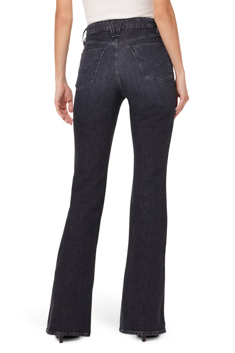 Faye Ultra High Waist Flare Jeans, Alternate, color, ECO BLACK