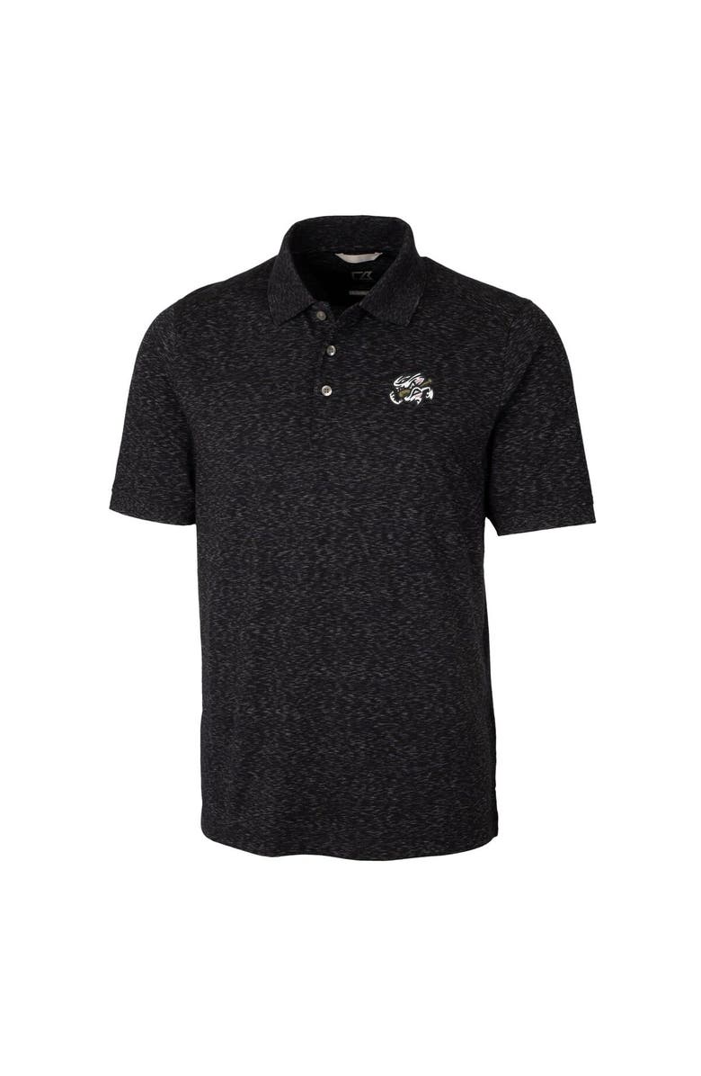 Cutter & Buck Men's Cutter & Buck Black Omaha Storm Chasers Big & Tall DryTec Advantage Tri-Blend Space Dye Polo, Alternate, color,