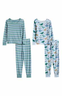 Kids' Dino 4-Piece Pajama Set