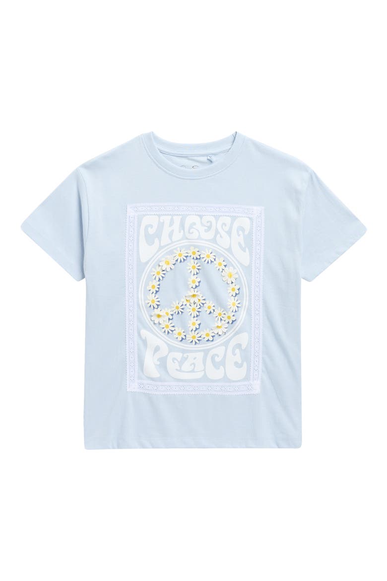 Kids' Oversize Graphic T-Shirt, Main, color, LIGHT BLUE