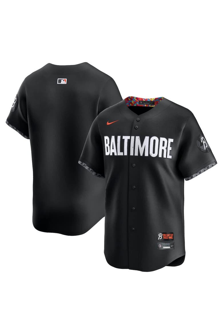 Men's Nike Black Baltimore Orioles City Connect Limited Jersey, Main, color, Black