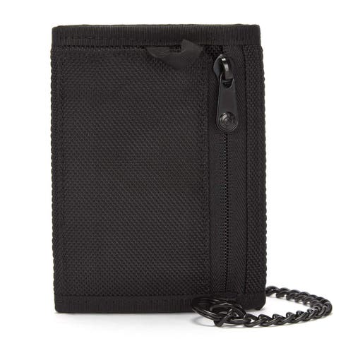 Pacsafe Rfidsafe Z50 Trifold Wallet In Black