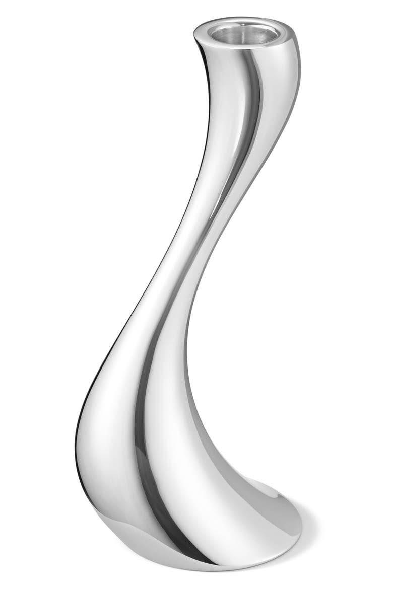Cobra Set of 3 Candleholders, Alternate, color, SILVER