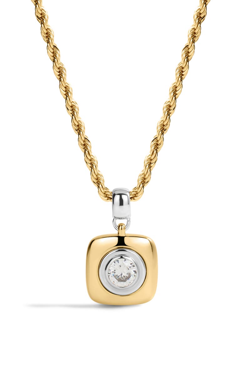 The Luna Bezel Cubic Zirconia, Main, color, GOLD