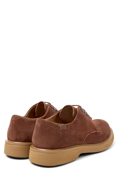 Camper Norman Lace-up Suede Derby Shoes In Brown