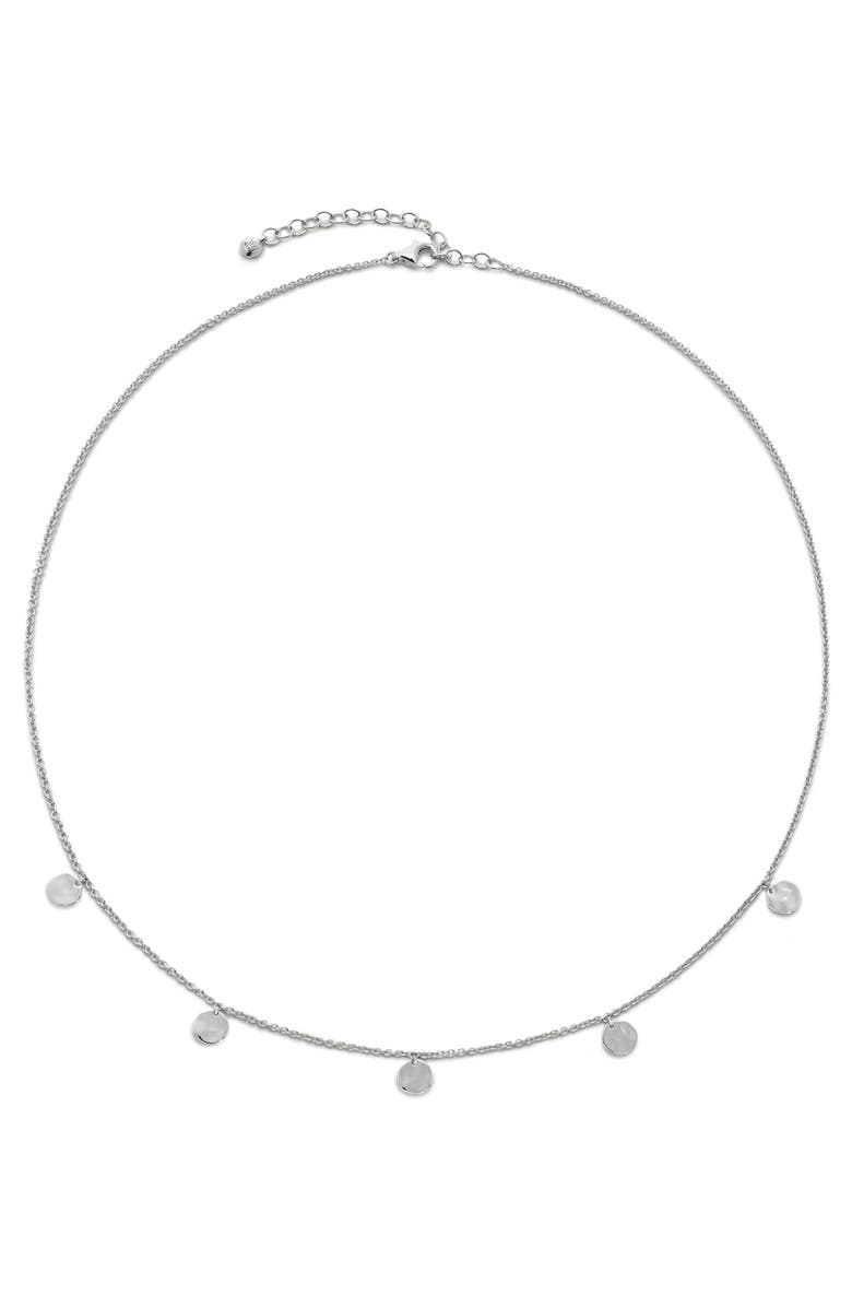Monica Vinader Siren Muse Disc Chain Necklace, Main, color, Silver