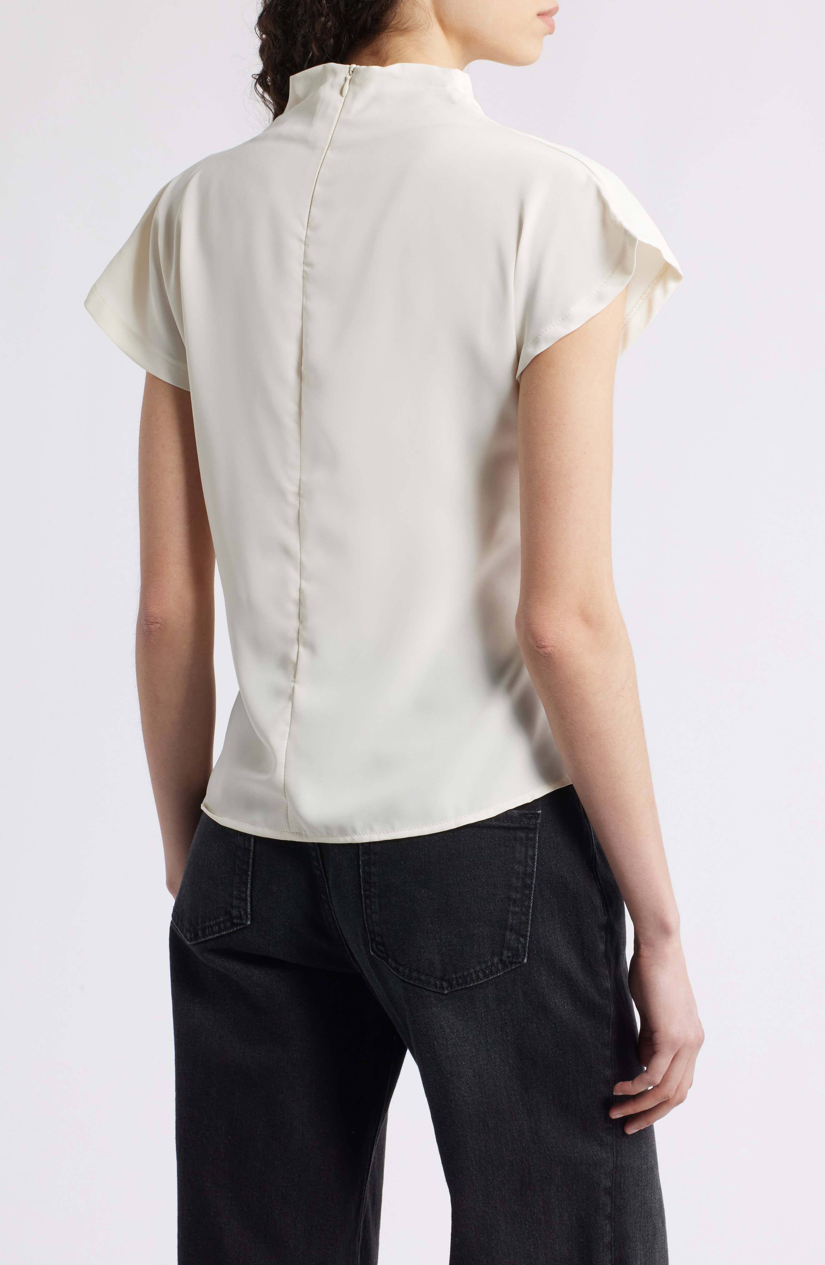 Jade Asymmetric Drape Top - image 4